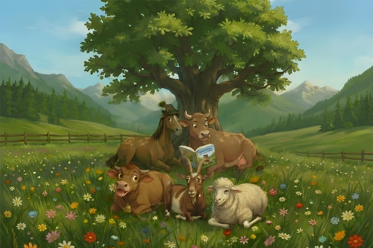 Veronica's World illustrated scene — Australian children's books