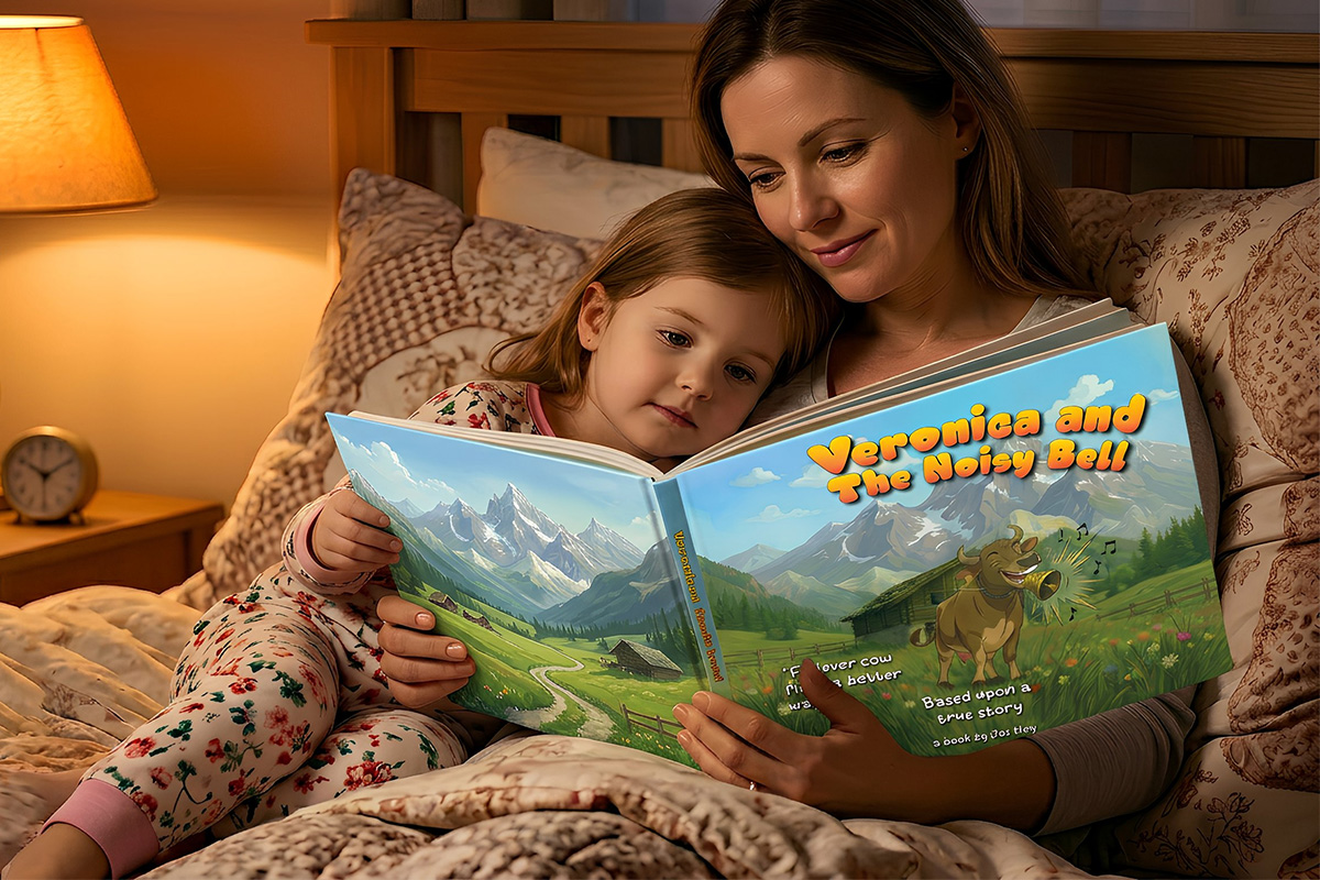 Mother and Daughter reading Noisy Bell 1200×800 Veronica and the Noisy Bell childrens book
