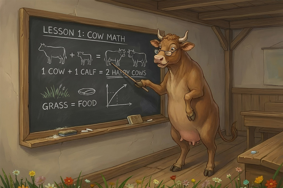 Veronica Teaching 1200×800 how smart are cows