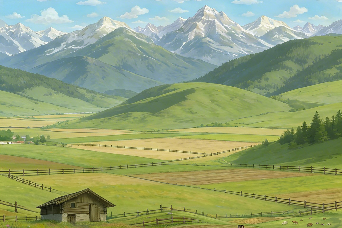 Wide Alpine Landscape 1200×800 childrens book research writing