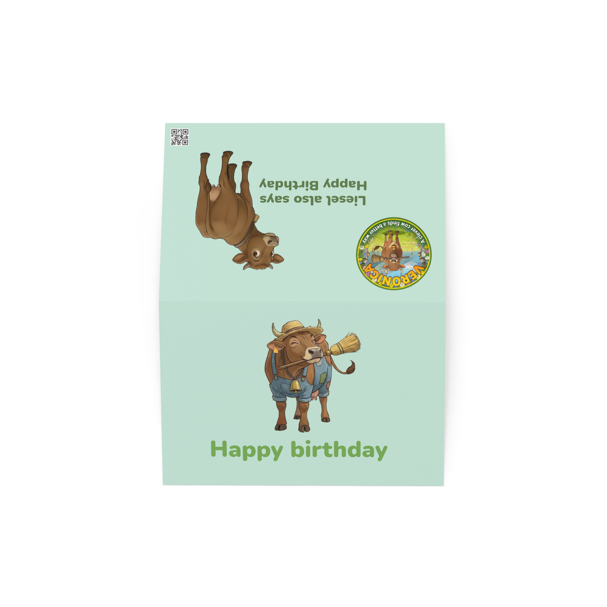 Birthday Wishes from Veronica ππ Greet Card - Image 2