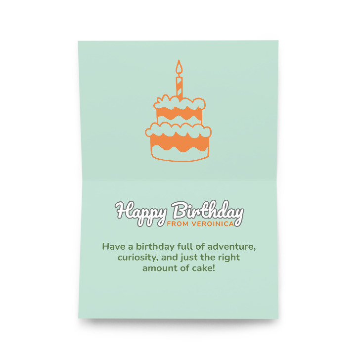Birthday Wishes from Veronica ππ Greet Card - Image 6