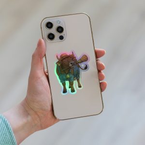 Veronica the Cow Holographic Sticker