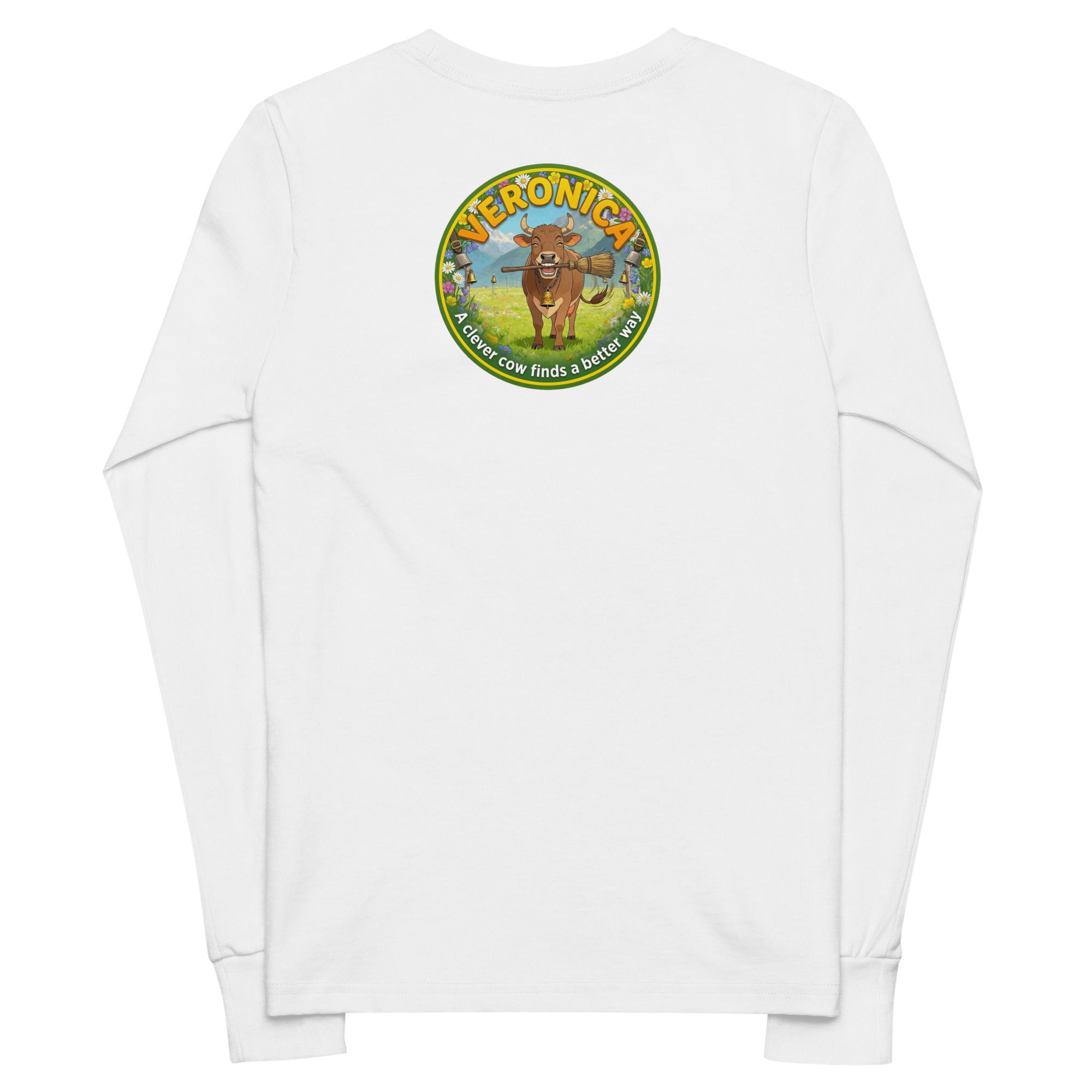Veronica’s Clever Cow Long Sleeve Tee - Image 2