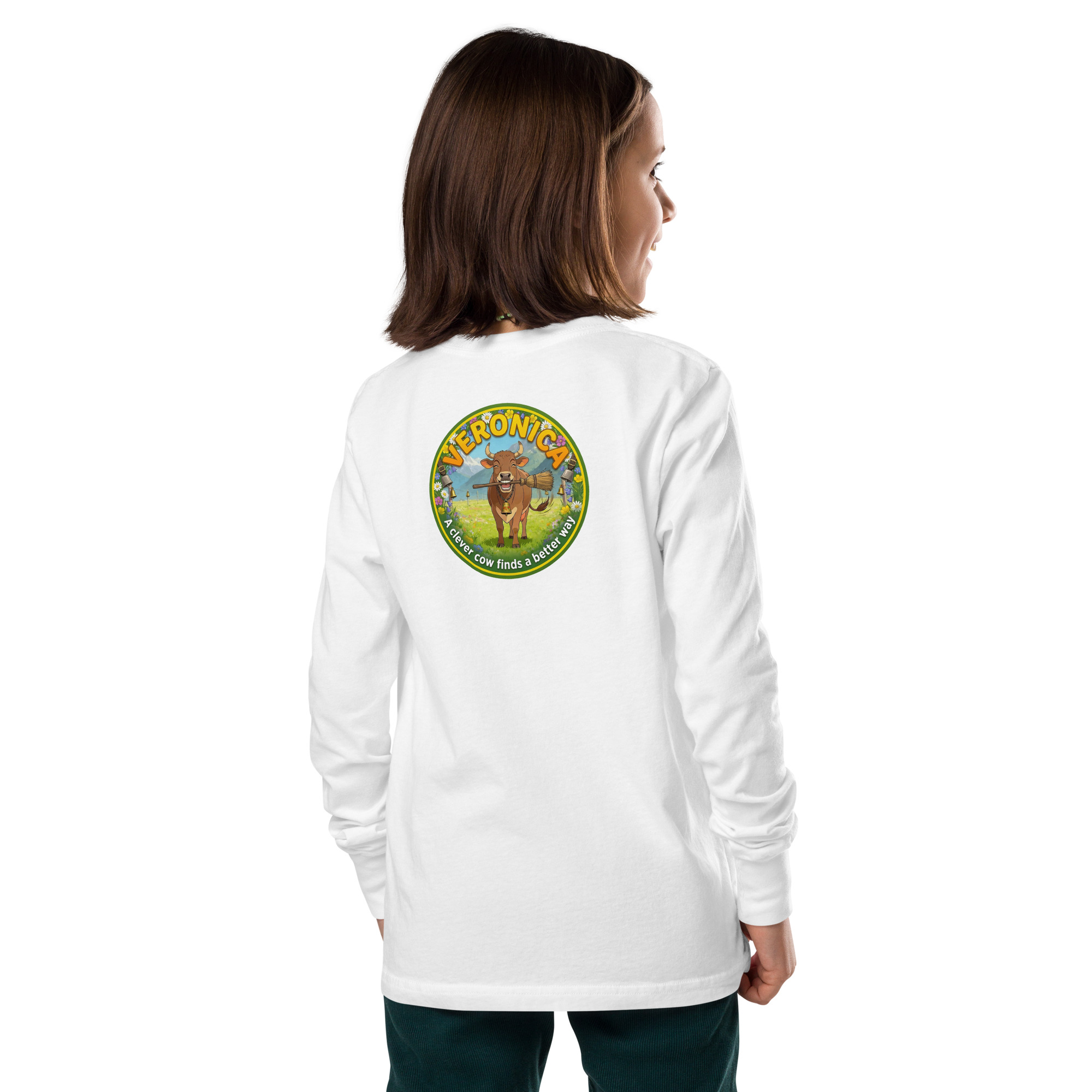 Veronica’s Clever Cow Long Sleeve Tee - Image 5