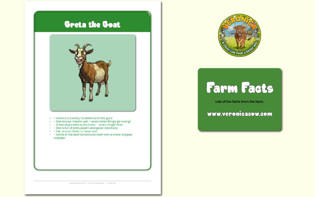 Greta the Goat — Character Fact Card