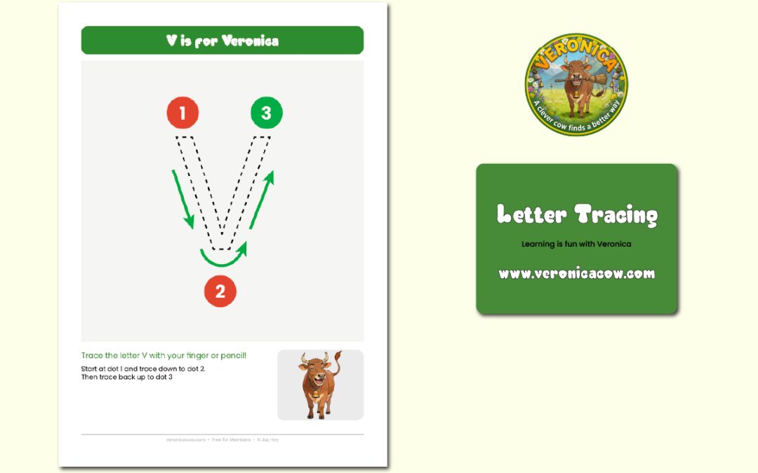 Letter Tracing — V is for Veronica